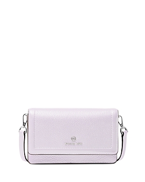 Michael Michael Kors Jet Set Charm Small Phone Crossbody In Lavender Mist/silver