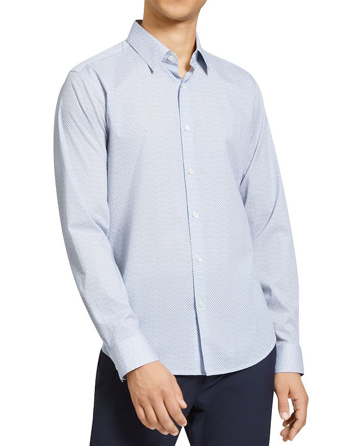 Theory Irving Cotton Stretch Button Down Shirt | Bloomingdale's