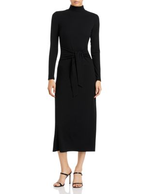 long sleeve black dress casual