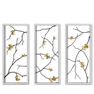 Michael Aram - Butterfly Ginkgo Wall Art Panels, Set of 3