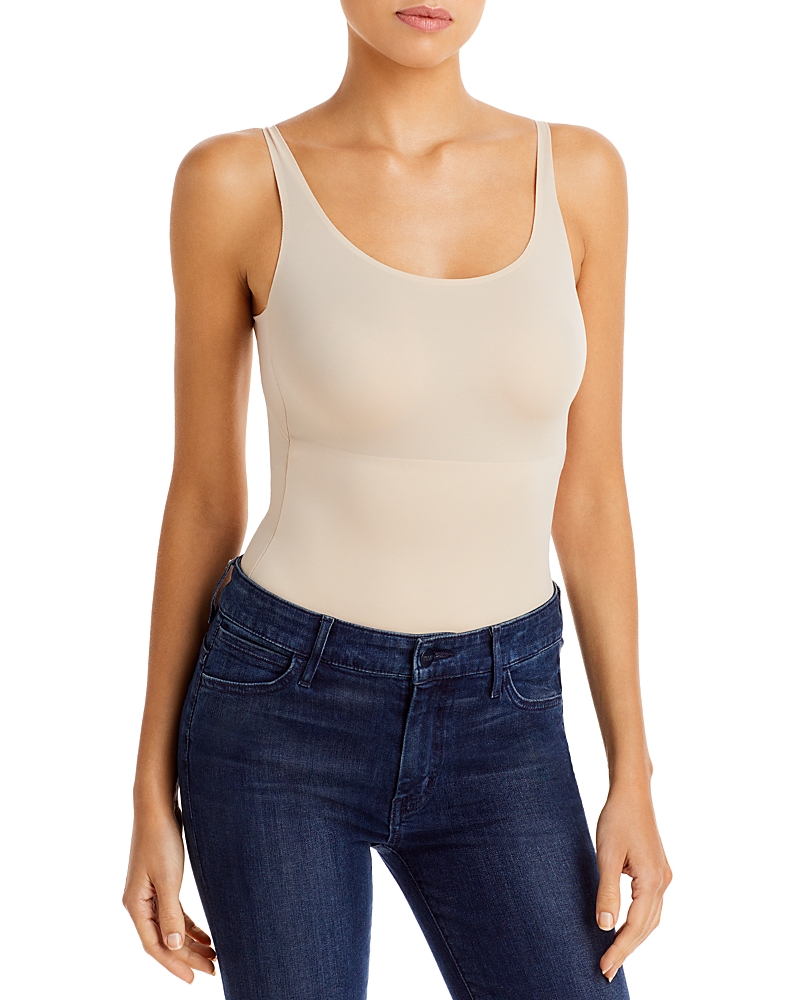 Tc Fine Intimates Tc Fines Intimates No-side Show Bodysuit In Warm Beige