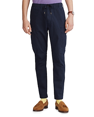 Polo Ralph Lauren Tapered Stretch-cotton Twill Suit Trousers In Aviator Navy