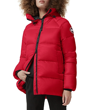 Canada Goose Cypress Hooded Down Puffer Coat In Red