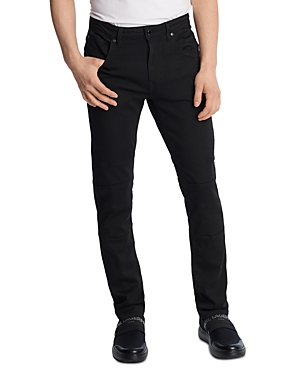 Karl Lagerfeld Pintuck Pants With Zipper Pockets-black In Black