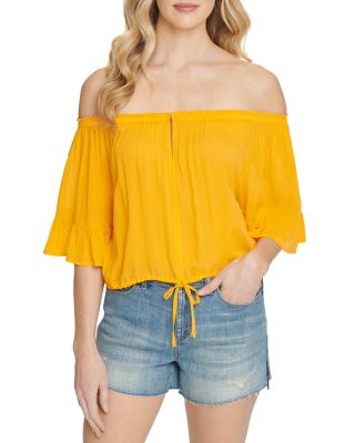 dkny off the shoulder top