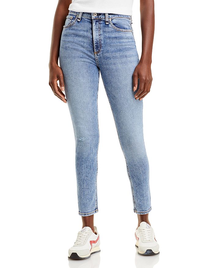 afstemning damp Også rag & bone Nina High-Rise Ankle Skinny Jeans | Bloomingdale's