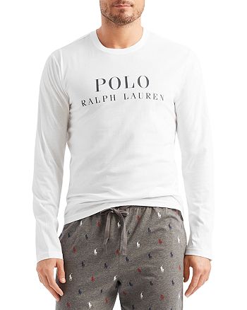 Polo Ralph Lauren Cotton Logo Graphic Long Sleeve Sleep Tee | Bloomingdale's