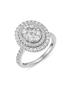 Bloomingdale's Diamond Oval Cluster Ring in 14K White Gold, 1.50 ct. t.w. - 100% Exclusive