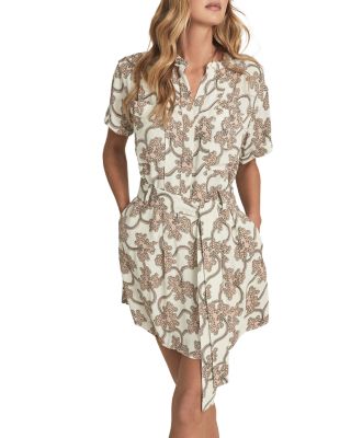 reiss nico silk shirt dress Reiss Nico Silk Shirt Dress In Navy - 60% Off