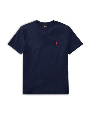 Ralph Lauren - Boys' Cotton Embroidered Pony V Neck Tee - Little Kid, Big Kid