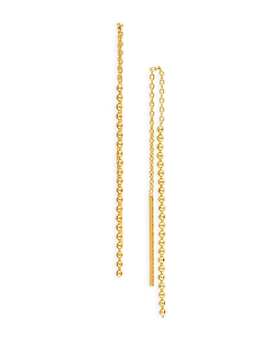 Argento Vivo Ball Chain Threader Earrings In Gold