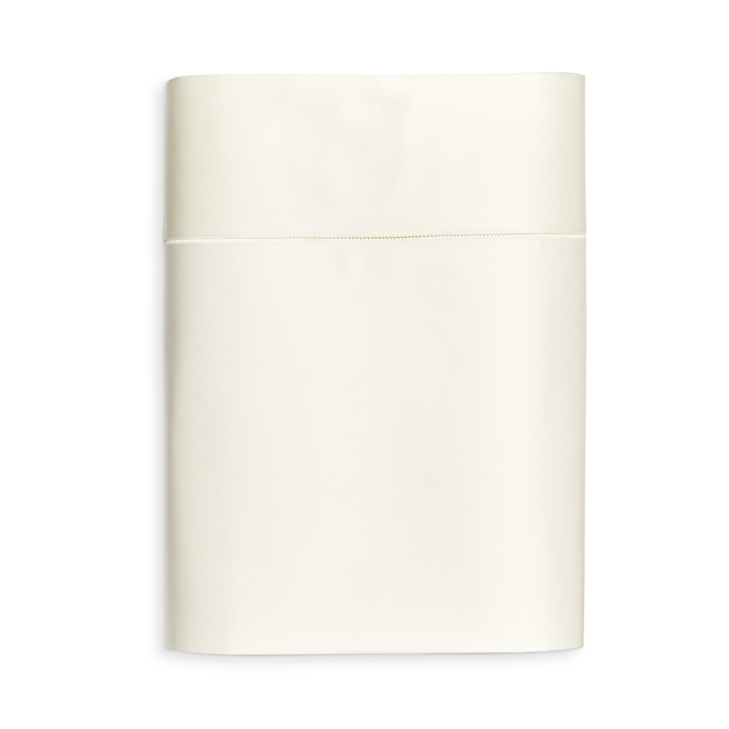 Sferra Giza 45 Percale Queen-size Flat Sheet In Ivory