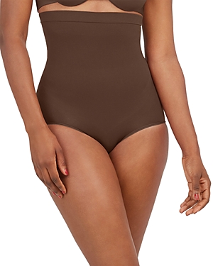 Spanx Higher Power Briefs In Chestnut Brown