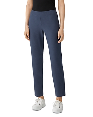 Eileen Fisher Slim Fit Ankle Pants In Ocean