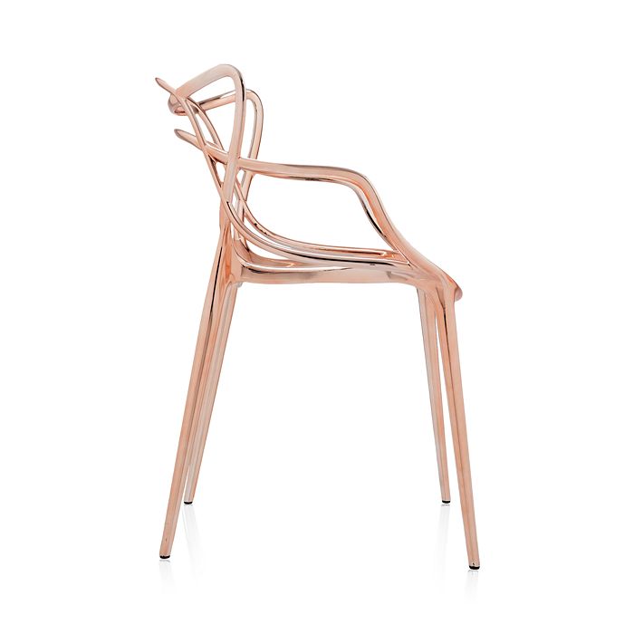Shop Kartell Masters Precious Dining Chair, Set Of 2 In Copper
