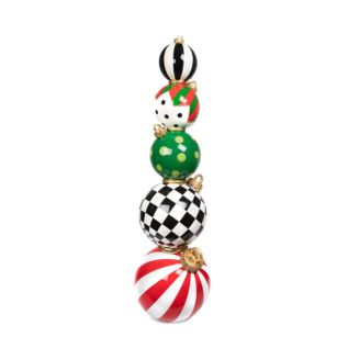 Mackenzie-Childs Jolly Stacked Ornaments Trophy | Bloomingdale's