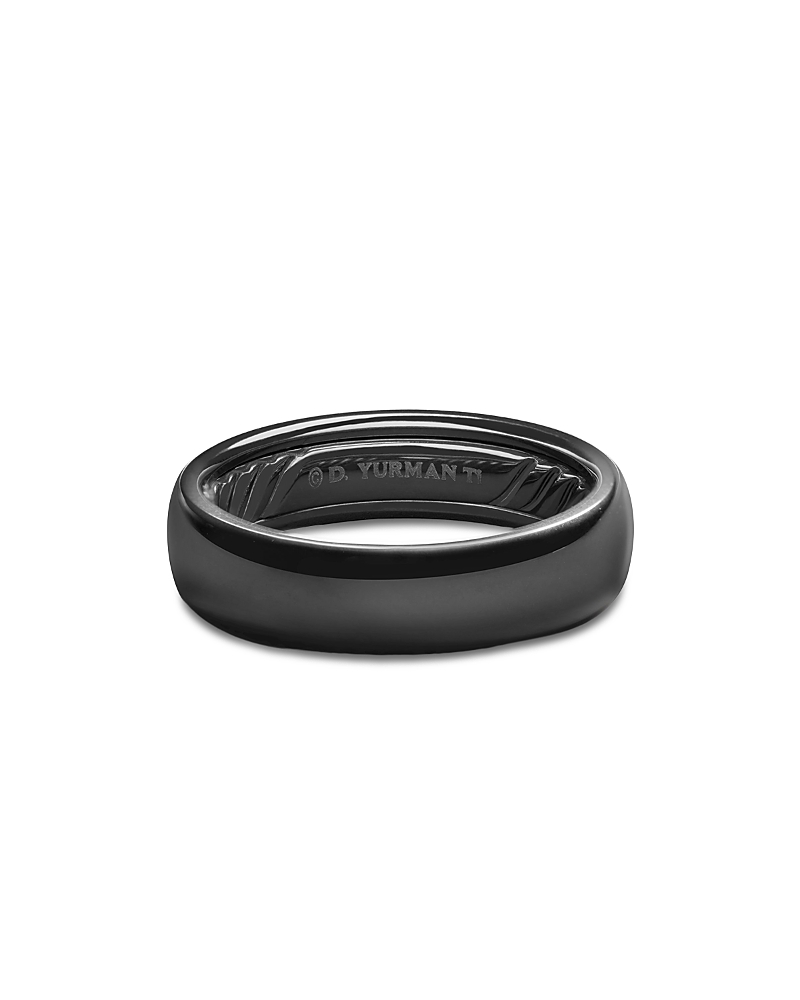 David Yurman Men's Black Titanium 6mm Classic Band