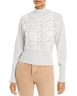FRENCH CONNECTION KADY LACE MOZART SWEATER,78RAG