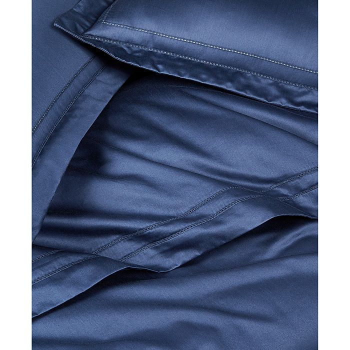 Shop Hudson Park Collection 680tc Sateen Duvet Cover, King - 100% Exclusive In Navy
