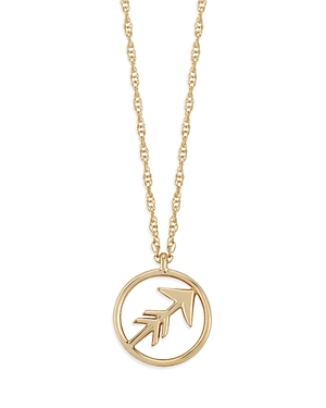 Bloomingdale's Zodiac Pendant Necklace In 14k Yellow Gold 18 - 100% Exclusive In Sagittarius