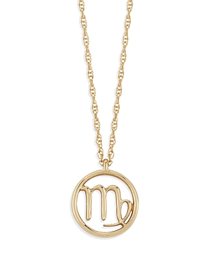 Bloomingdale's Zodiac Pendant Necklace In 14k Yellow Gold 18 - 100% Exclusive In Virgo