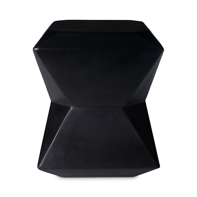 Safavieh Conan Weather Resistant Cement Side Table In Black