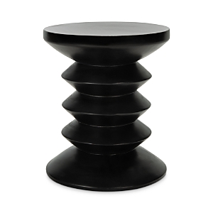 Safavieh Benaya Outdoor Concrete Accent Table In Black
