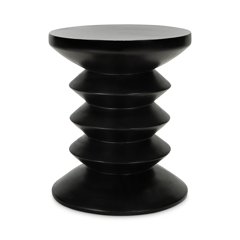 Safavieh Benaya Outdoor Concrete Accent Table In Black