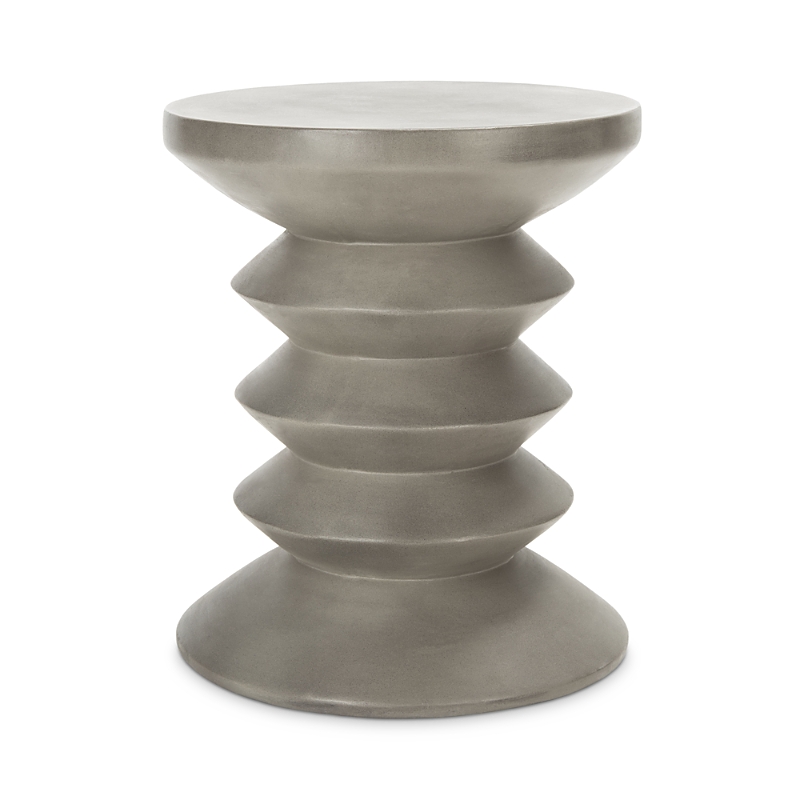Safavieh Benaya Outdoor Concrete Accent Table In Gray