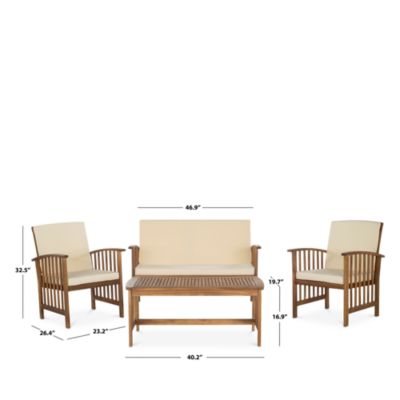 Rocklin 4 Piece Outdoor Living Set
