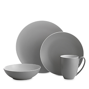 Nambe Pop 4-piece Plate Setting In Gray