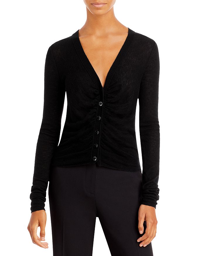 Rebecca Taylor Ruched Cardigan Bloomingdale s
