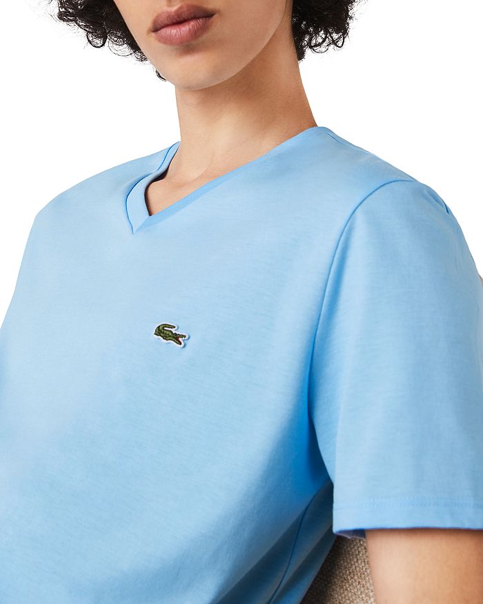 Lacoste V-neck Pima Cotton Tee In Overview