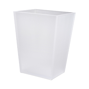Mike And Ally Frost Sky Wastebasket In Frosted White