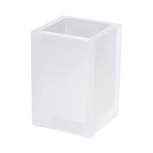 Mike And Ally Frost Sky Brush Holder In Frosted White