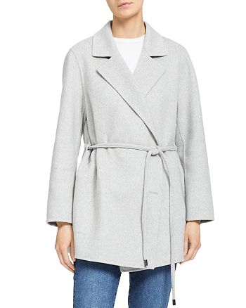 Theory Clairene Wrap Coat | Bloomingdale's