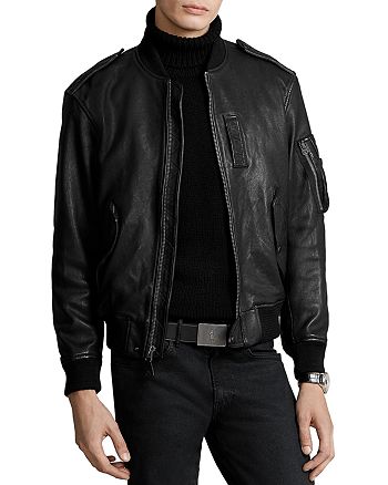 Polo Ralph Lauren Leather Flight Jacket | Bloomingdale's