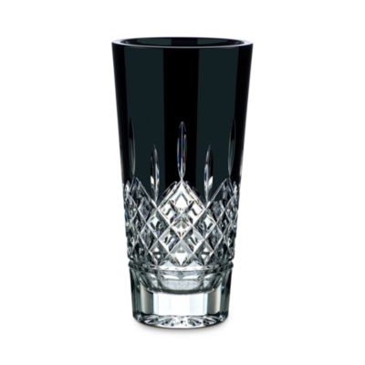 Lismore Black 12" Vase