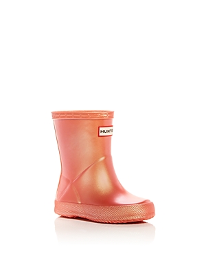Hunter Girls' Original First Classic Nebula Rain Boots - Walker, Toddler In Alppoppy