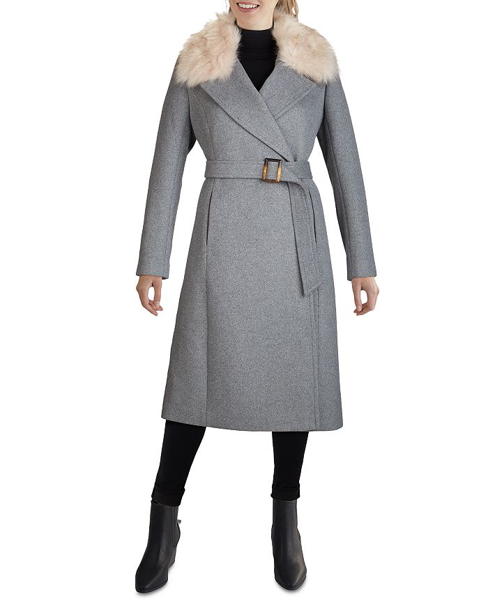 Cole haan top faux fur coat
