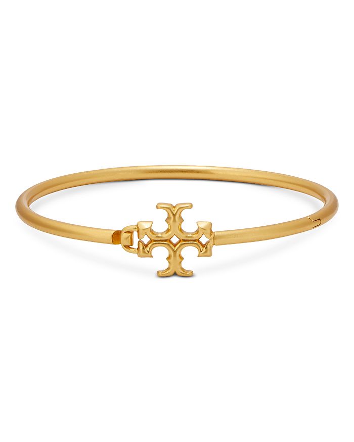 Tory Burch Kira Logo Bangle Bracelet in Gold-Tone | Bloomingdale's