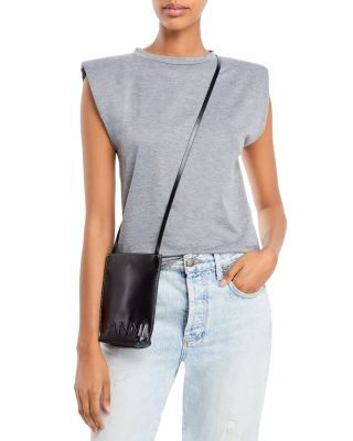 white leather mini bag