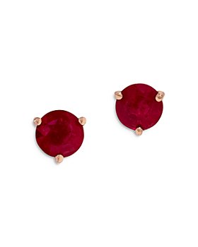 Bloomingdale's - Ruby Martini Setting Stud Earrings in 14K Rose Gold - 100% Exclusive