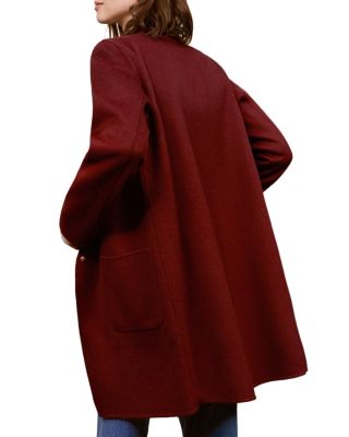 red wool jacket womens
