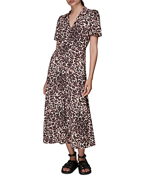 Whistles Rowan Clouded Leopard Dress