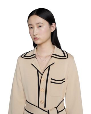 18K White Gold Link To Love Diamond Bar Necklace, 17.7"