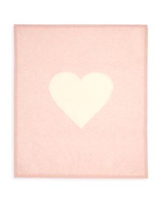 Girls' Heart Graphic Cashmere Baby Blanket