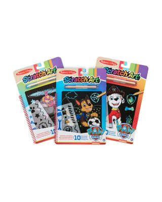 Melissa & Doug - Paw Patrol Scratch Art Bundle - Ages 5+