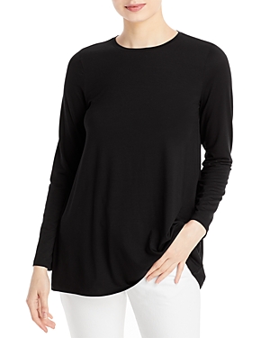 Eileen Fisher Crewneck Easy Tunic In Black