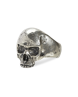 John Varvatos Collection Men's Sterling Silver Skull Statement Ring In Silver